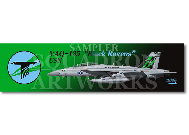★マグネット★彡　 EA-18G グラウラー VAQ-135 “Black Ravens” 2023 Showbird “168937”
