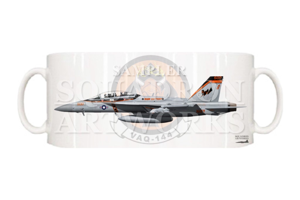 マグカップ　EA-18G Growler VAQ-144 “Main Battery” 2023 Showbird “166931”
