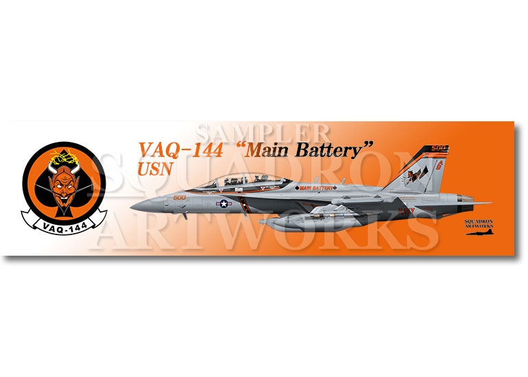 【ステッカー】　EA-18G Growler VAQ-144 “Main Battery” 2023 Showbird “166931”