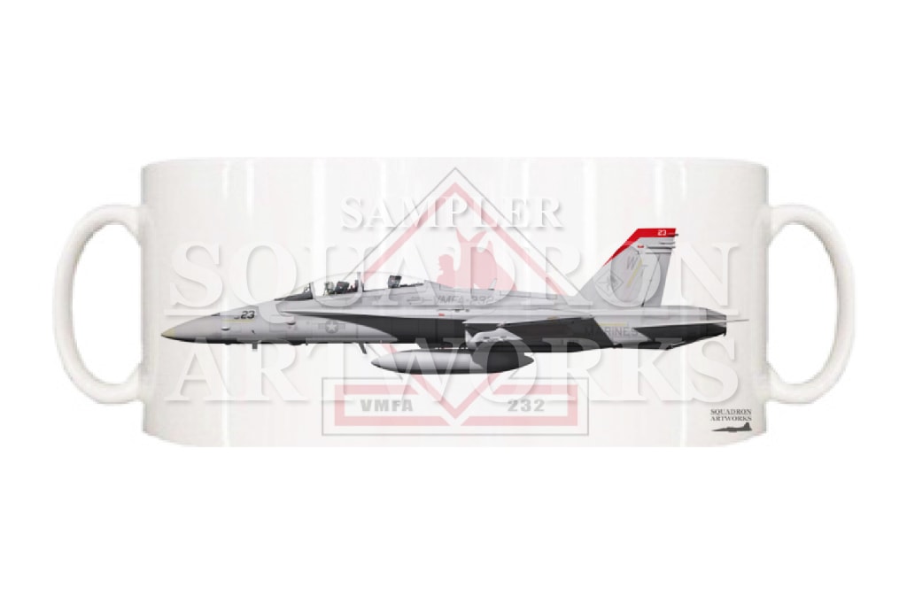 マグカップ　F/A-18D Hornet VMFA-232 “Red Devils” 164898