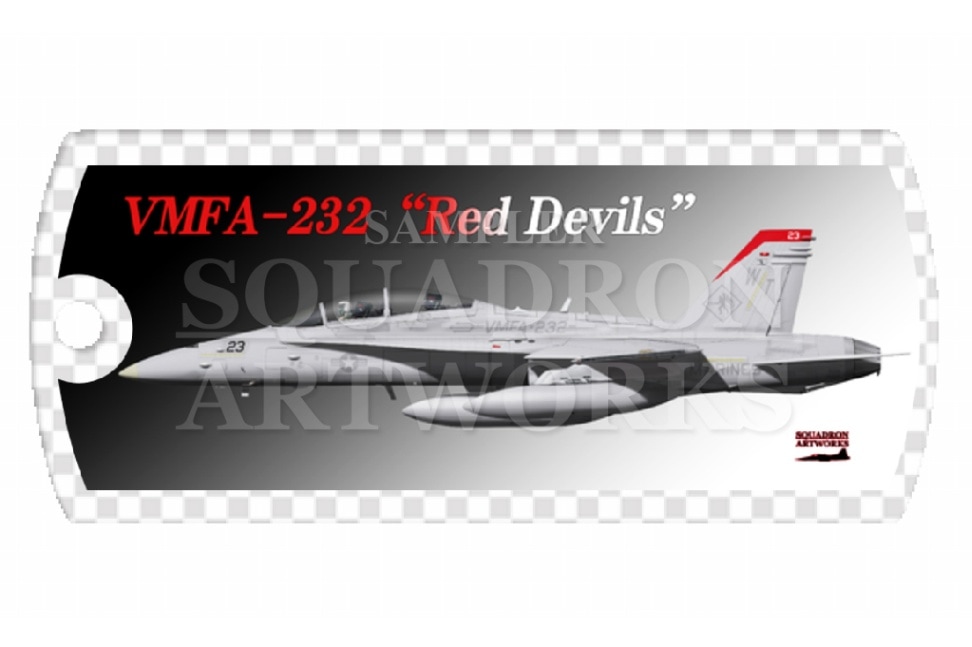 ドッグタグキーホルダー　F/A-18D Hornet VMFA-232 “Red Devils” 164898