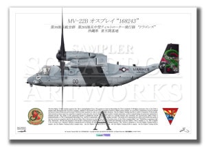 MV-22B ץ쥤 VMM-265Dragons 2023168243 (A2 Size Print)