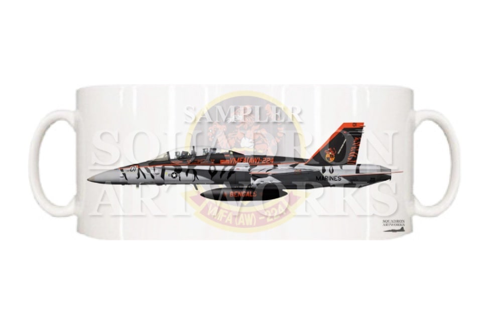 マグカップ　F/A-18D Hornet VMFA(AW)-224 “Fighting Bengals” 2023 Showbird 164874