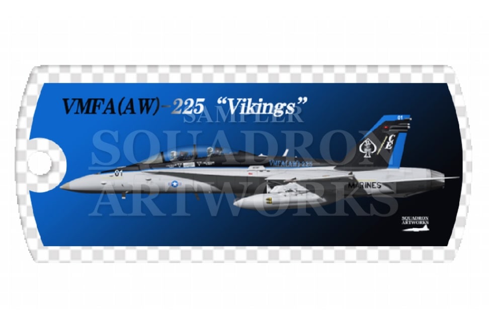 ドッグタグキーホルダー　F/A-18D Hornet VMFA(AW)-225 “Vikings” 2015 Showbird 165680