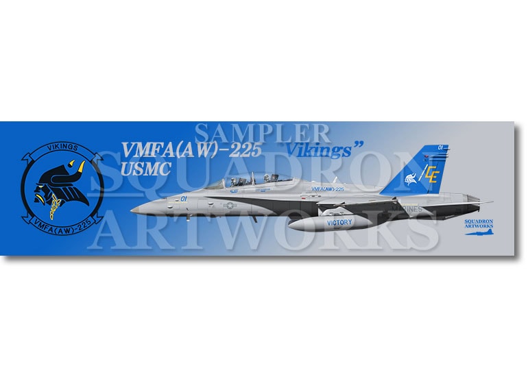 涼感クールマフラータオル　F/A-18D Hornet VMFA(AW)-225 “Vikings” 2019 Showbird 165684