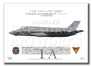 F-35B��Lightning����VMFA-225 Vikings����169920��  (A2 Size Print)