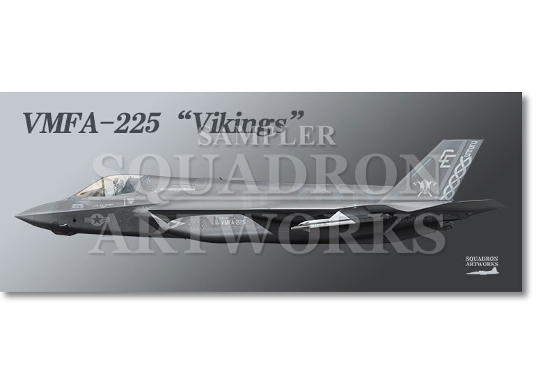 フェイスタオル　F-35B　LightningⅡ　VMFA-225 Vikings　“169920”