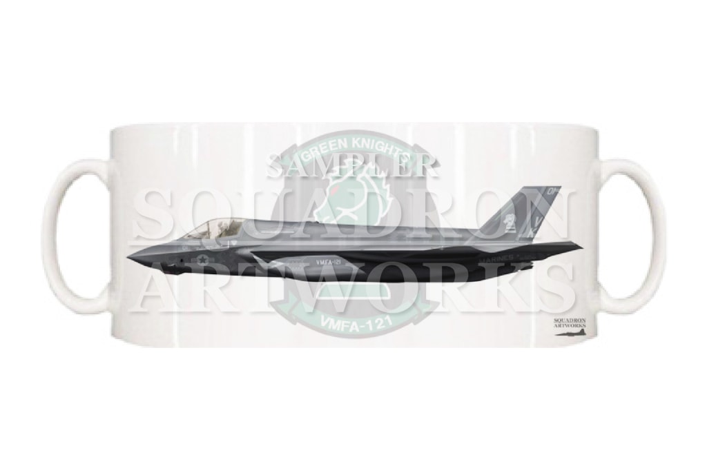マグカップ　F-35B　LightningⅡ　VMFA-121　Green Knights　“169622”