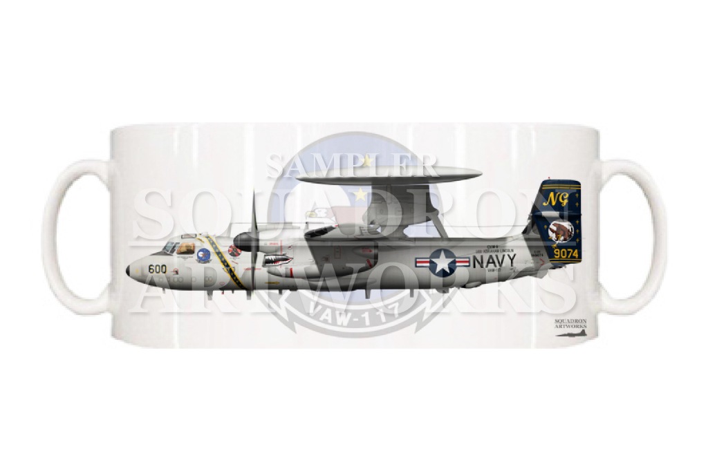 マグカップ　E-2D ホークアイ VAW-117 Walllbangers 2024 Showbird “169074”