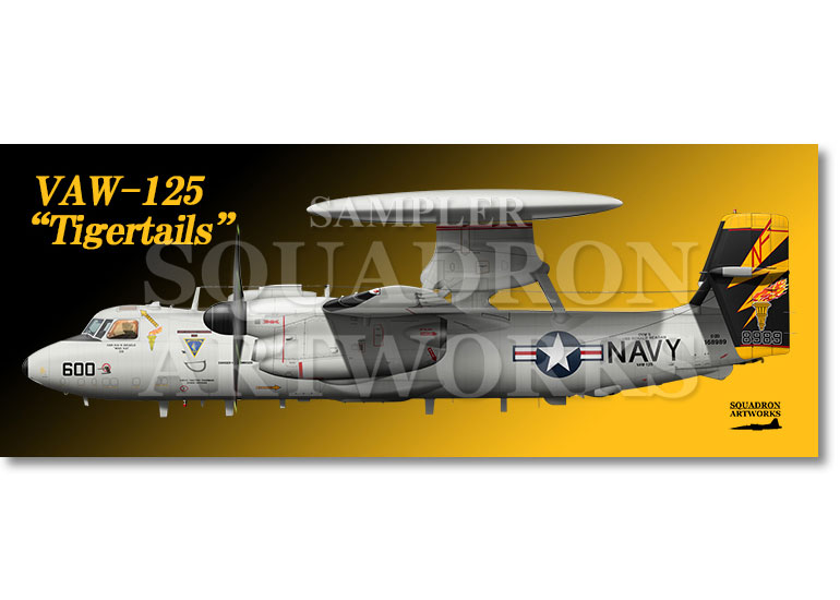 フェイスタオル　E-2D ホークアイ VAW-125 Tigertails 2024 Showbird “168989”