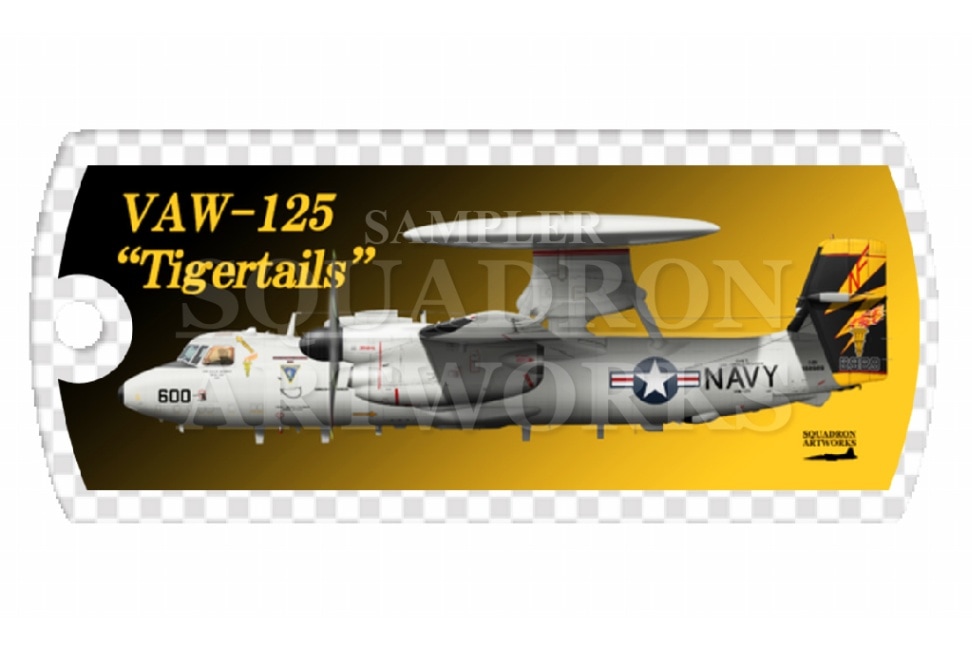 ドッグタグキーホルダー　E-2D ホークアイ VAW-125 Tigertails 2024 Showbird “168989”