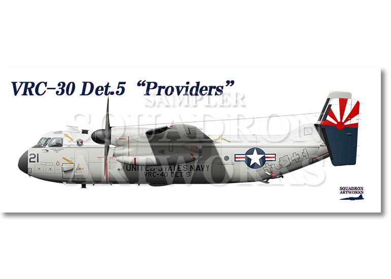 フェイスタオル　C-2A Greyhound VRC-30 Det.5 Providers 2024 “162176”