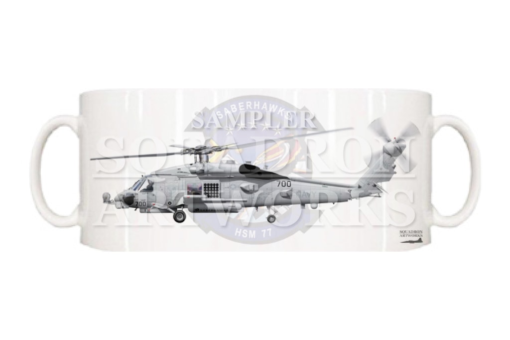 マグカップ　MH-60R シーホーク HSM-77 セイバーホークス　2025　“167017”