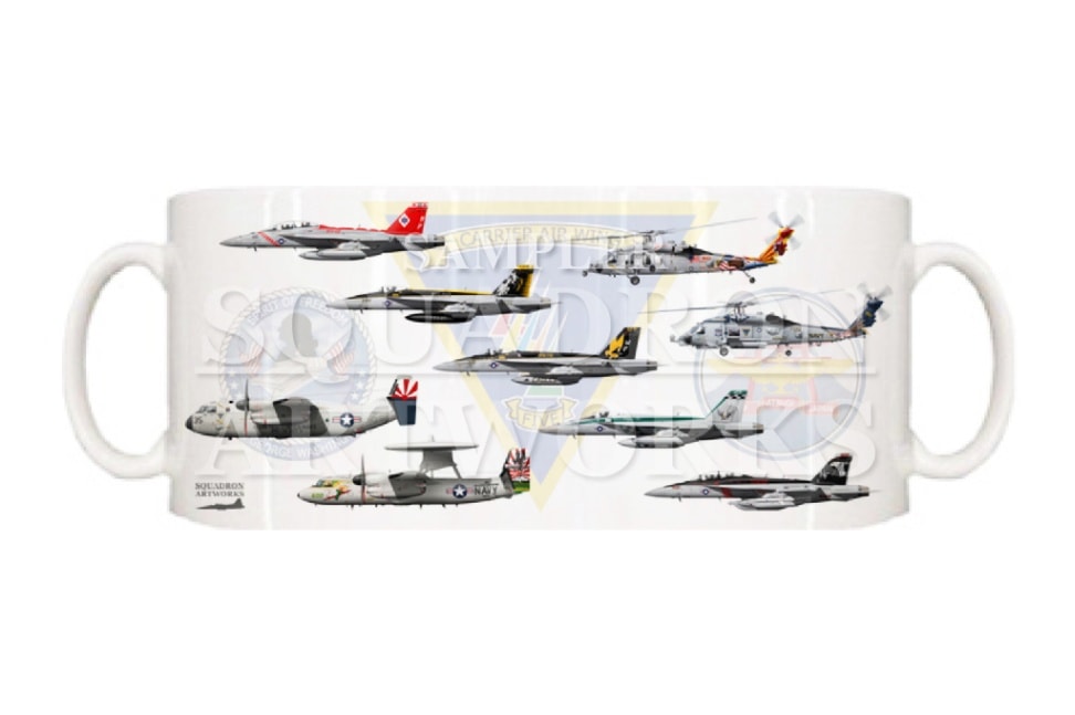 マグカップ　CVW-5, NAF Atsugi, USS George Washington 2015　9機ver