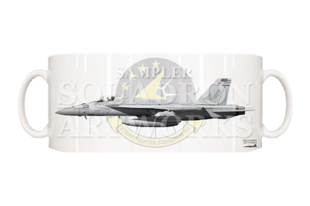 マグカップ　F/A-18E スーパーホーネット VFA-115 “イーグルス”　2024　“166859”