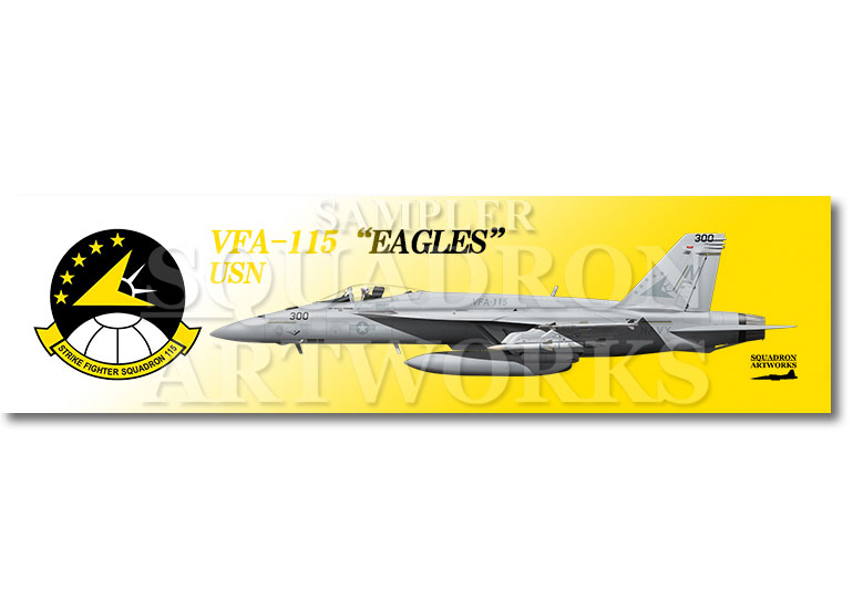涼感クールマフラータオル　F/A-18E スーパーホーネット VFA-115 “イーグルス”　2024　“166859”