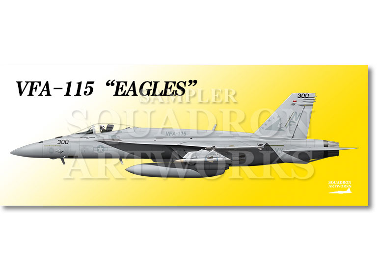 フェイスタオル　F/A-18E スーパーホーネット VFA-115 “イーグルス”　2024　“166859”