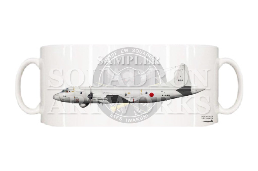 マグカップ　OP-3C　海上自衛隊　第31航空群　第81航空隊　"9134"