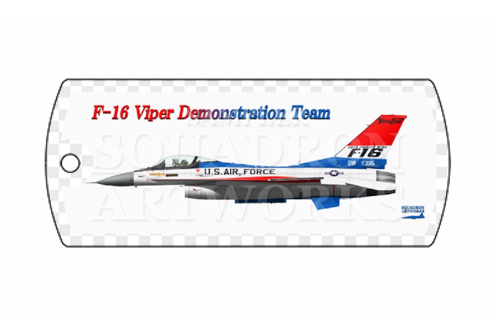 ドッグタグキーホルダー F-16C F-16 Viper Demonstration Team “91