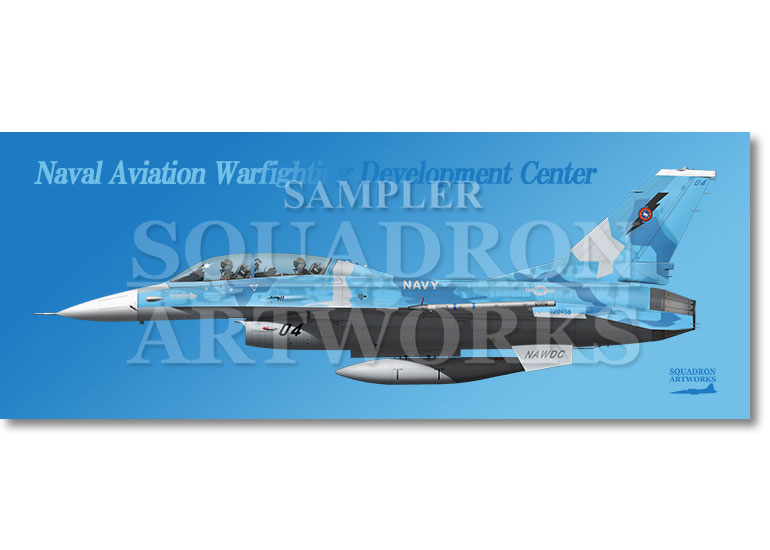 フェイスタオル  F-16B　Naval Aviation Warfighting Development Center　“92-0458”