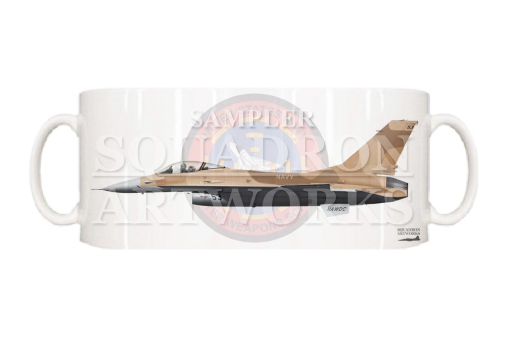 マグカップ　F-16A　Naval Aviation Warfighting Development Center　“90-0944”