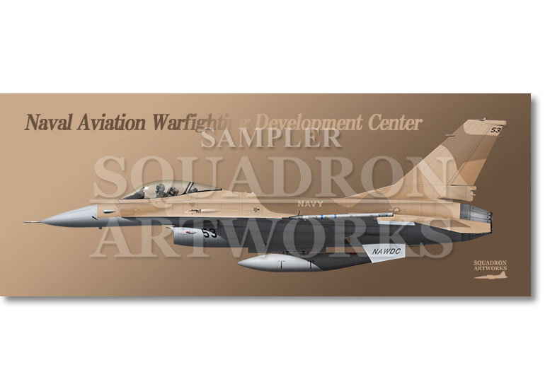 フェイスタオル  F-16A　Naval Aviation Warfighting Development Center　“90-0944”