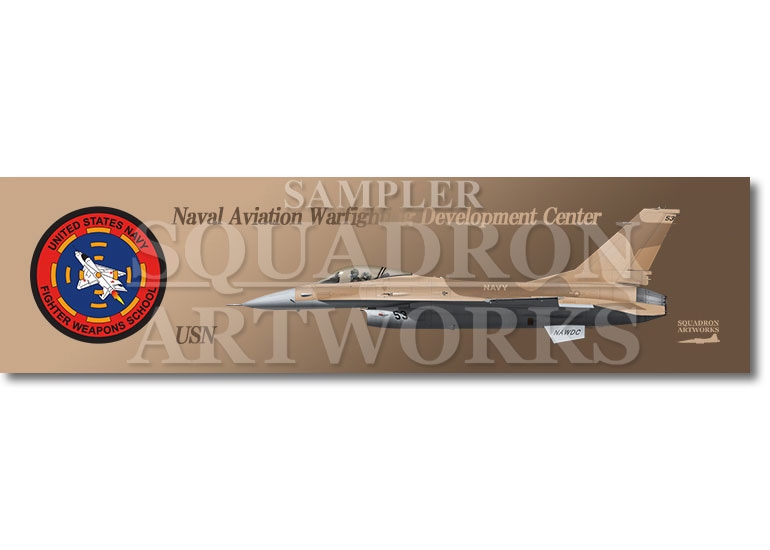 【ステッカー】　F-16A　Naval Aviation Warfighting Development Center　“90-0944”