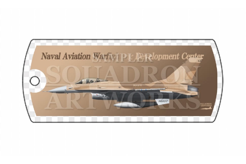 ドッグタグキーホルダー　F-16A　Naval Aviation Warfighting Development Center　“90-0944”