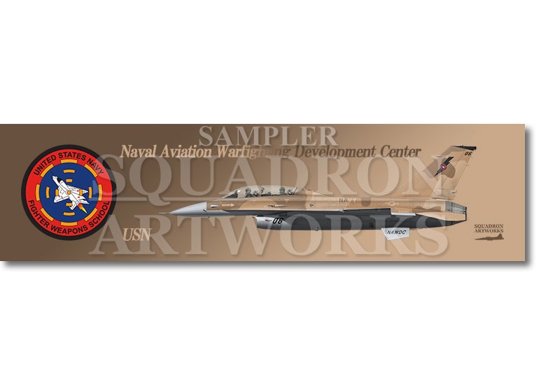 涼感クールマフラータオル　F-16B　Naval Aviation Warfighting Development Center　“92-0460”
