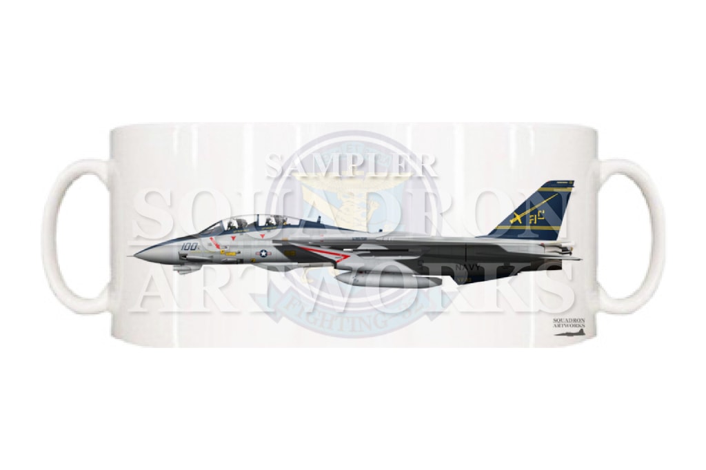 マグカップ　F-14B Tomcat VF-32 Fighting Swordsmen 2005 Showbird　“162916”