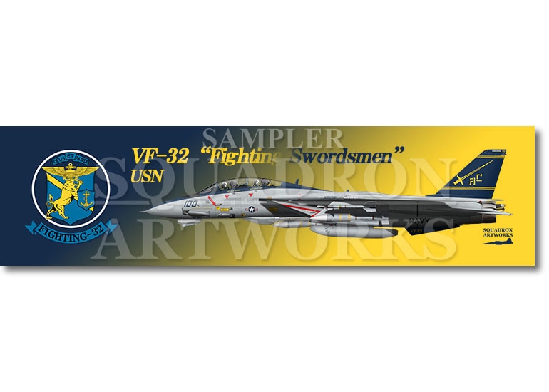 【ステッカー】　F-14B Tomcat VF-32 Fighting Swordsmen 2005 Showbird　“162916”