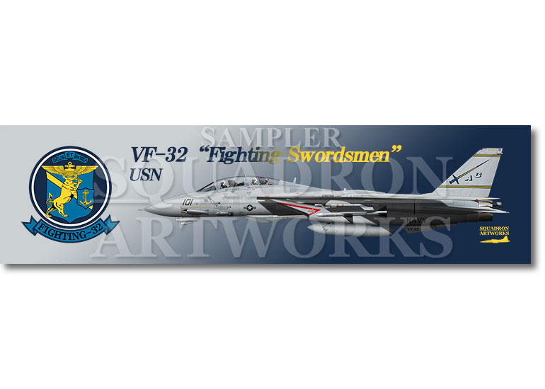 ★マグネット★彡　 F-14B Tomcat  VF-32 Fighting Swordsmen  ＃101　2005　“161860”