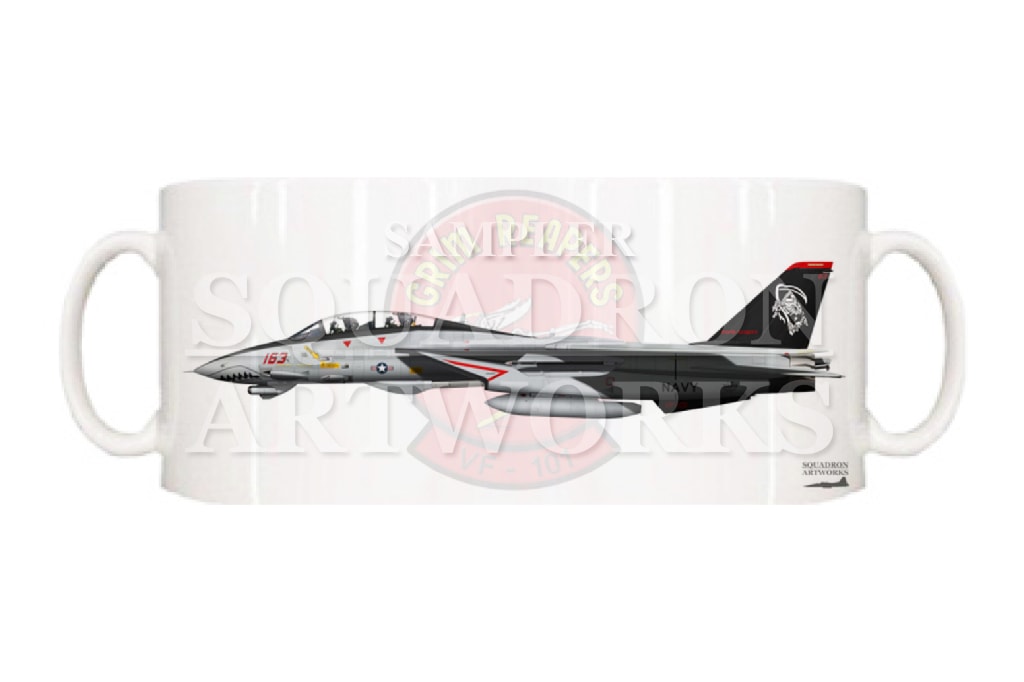 マグカップ　F-14D Tomcat VF-101 Grim Reapers “163” 2004