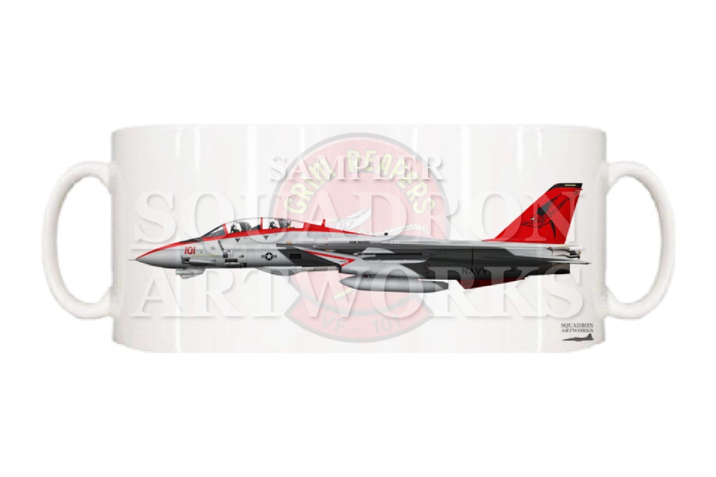 マグカップ　F-14B Tomcat VF-101 Grim Reapers “101” 1995
