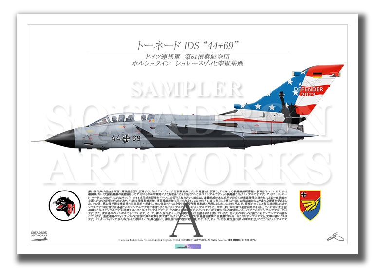Panavia Tornado TLG51 “AIR DEFENDER 2023”  （A2サイズ Print)