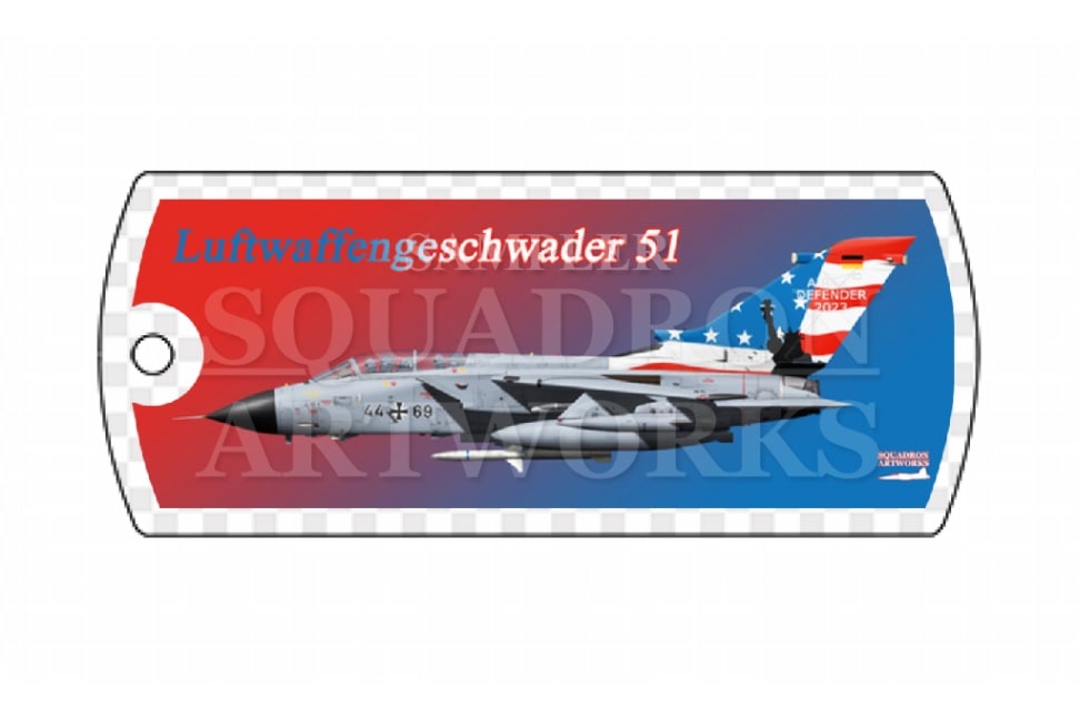 ドッグタグキーホルダー　 Panavia Tornado TLG51 “AIR DEFENDER 2023”