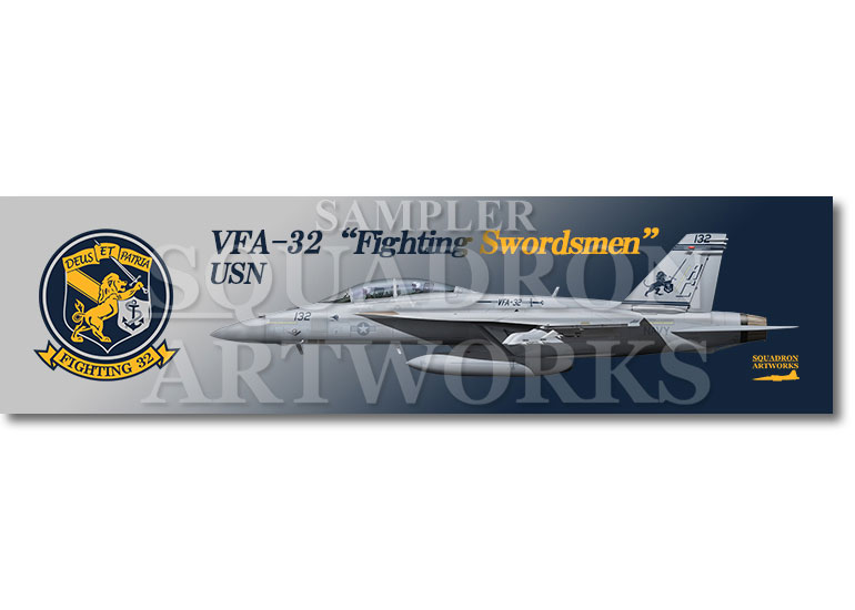 ★マグネット★彡　 F/A-18F スーパーホーネット VFA-32 “Fighting Swordsmen” ＃132 2024 “166812”