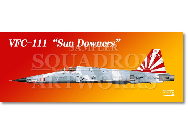 フェイスタオル　F-5N TigerⅡ VFC-111 Sun Downers “761548”