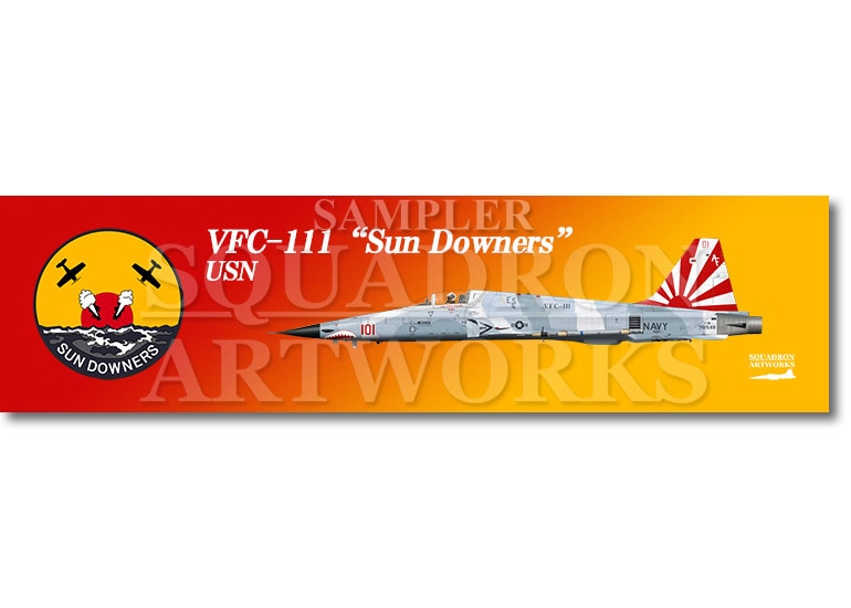 【ステッカー】  F-5N TigerⅡ VFC-111 Sun Downers “761548”