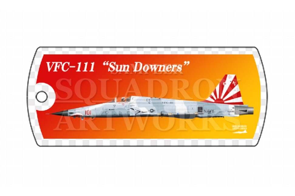ドッグタグキーホルダー　 F-5N TigerⅡ VFC-111 Sun Downers “761548”