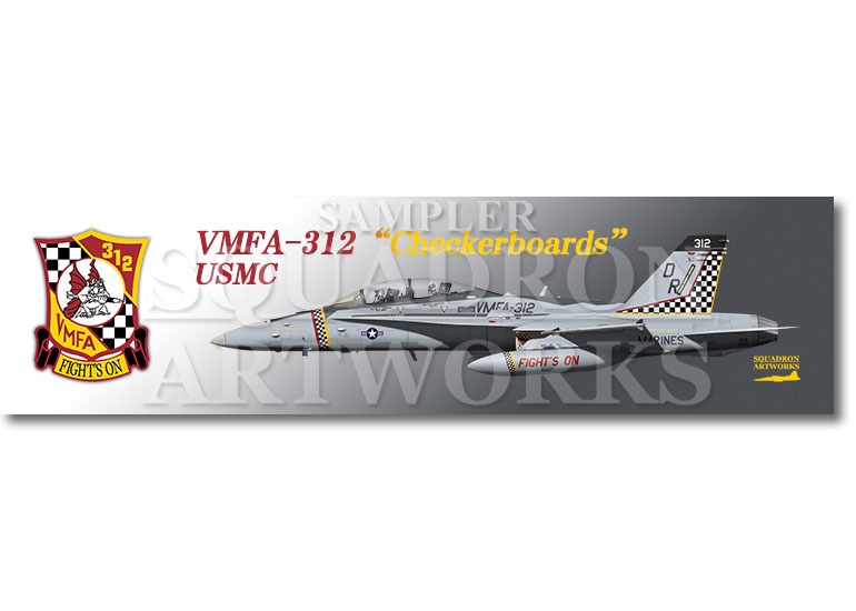 涼感クールマフラータオル　F/A-18D Hornet VMFA-312 “Checkerboards” 2024 Showbird 165527