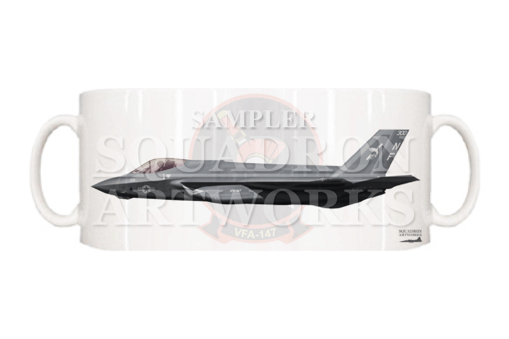 マグカップ　F-35C　LightningⅡ VFA-147 “Argonauts” ＃300 2024 “170087”