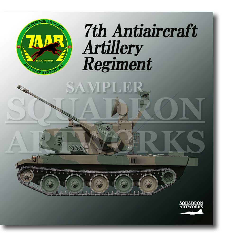 【ステッカー】　87式自走高射機関砲　北部方面隊　第7師団　第7高射特科連隊