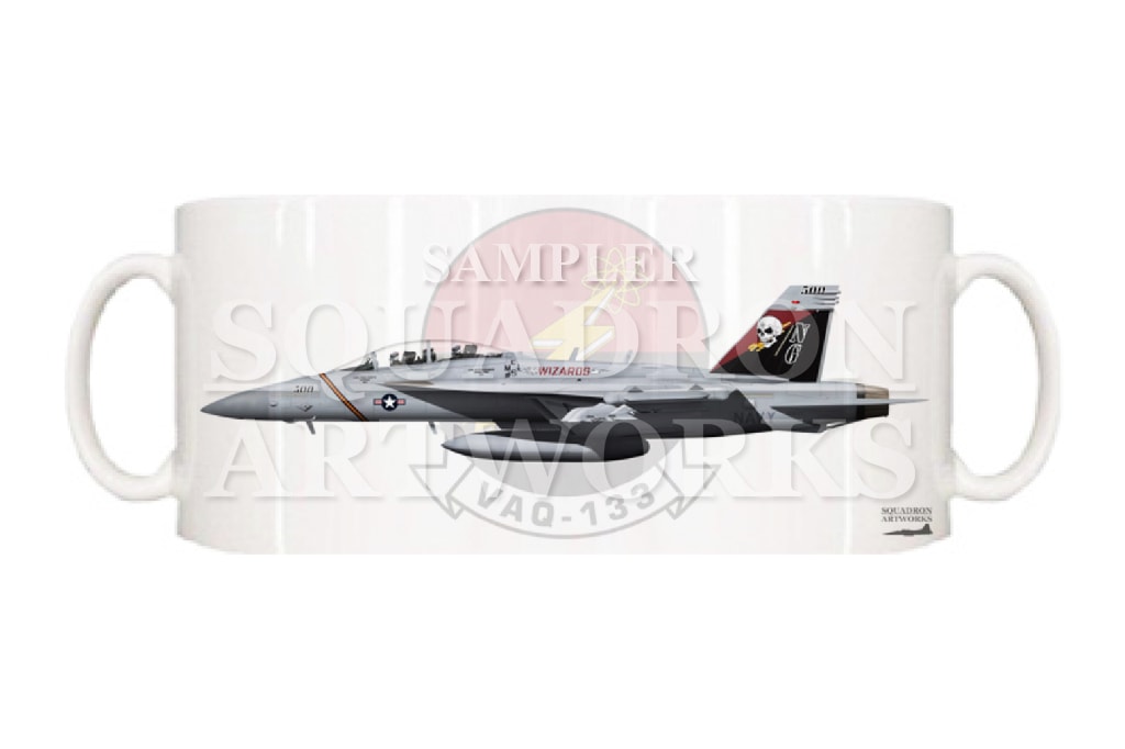 マグカップ　EA-18G グラウラー　VAQ-133　“WIZARDS”　2024　“169137”