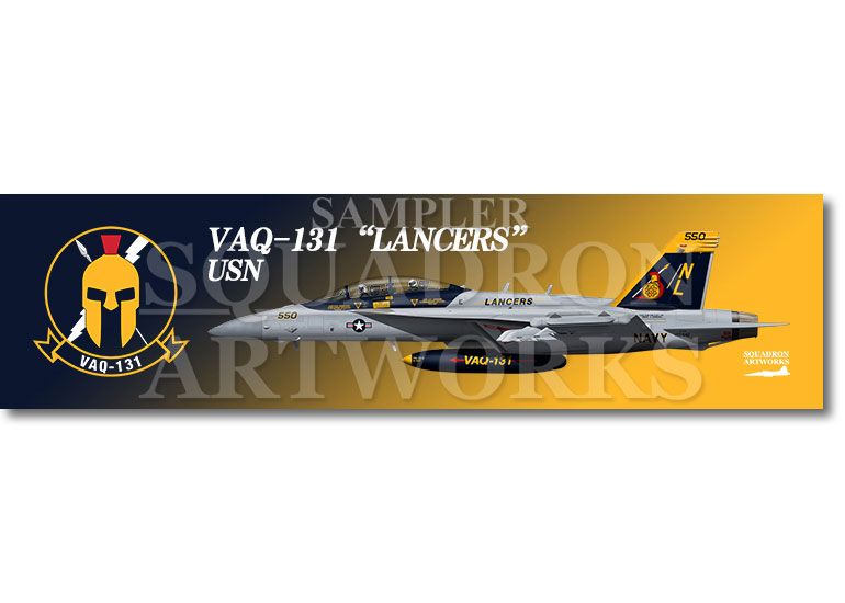 涼感クールマフラータオル　EA-18G グラウラー　VAQ-131　“LANCERS”　2024　“166942”