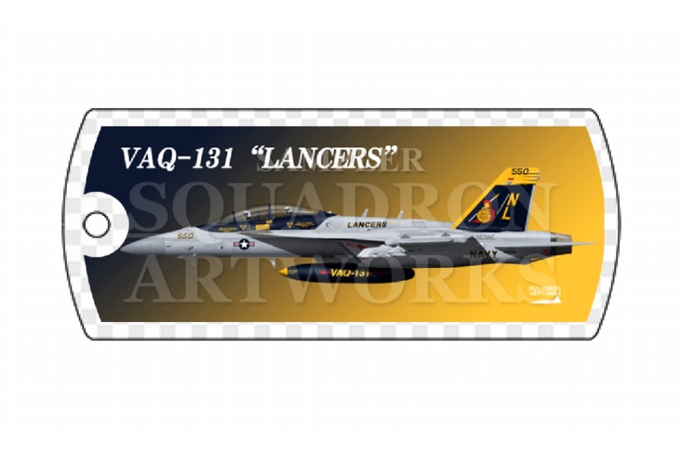 ドッグタグキーホルダー　EA-18G グラウラー　VAQ-131　“LANCERS”　2024　“166942”