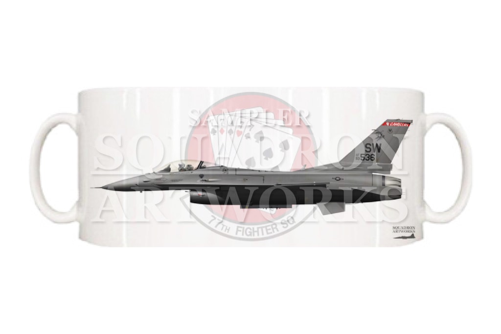 マグカップ　F-16C　77th FS　GAMBLERS　“93-0536” 