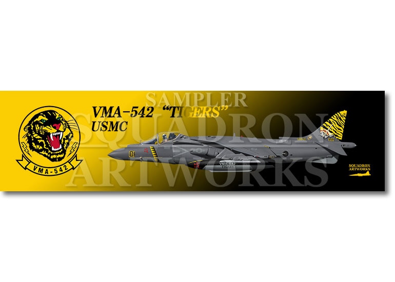 涼感クールマフラータオル　AV-8B+ Harrier Ⅱ　VMA-542 TIGERS　“165312”　