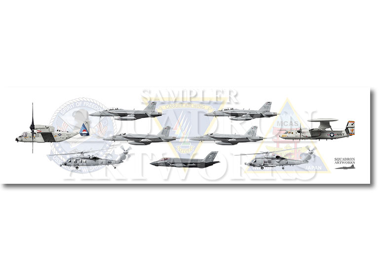 ★マグネット★彡　CVW-5, MCAS Iwakuni, USS George Washington 2025　9機ver