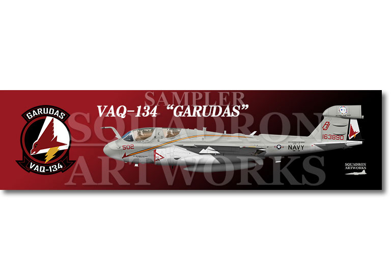 涼感クールマフラータオル　EA-6B　プラウラー　VAQ-134　“Garudas”　“163890”